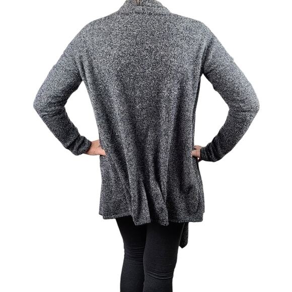 Barefoot Dreams heathered gray waterfall cardigan S/M, EUC - Picture 4 of 9